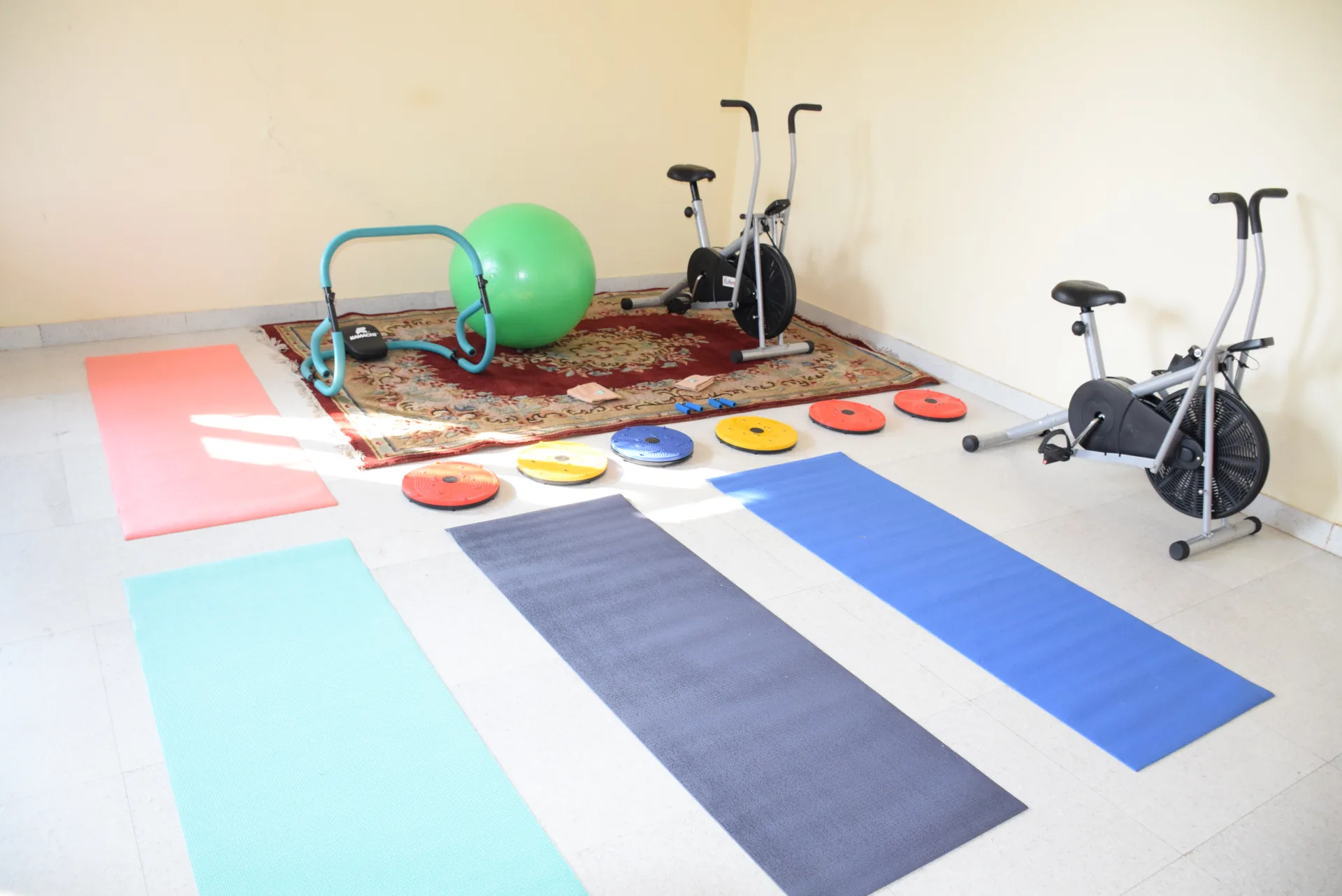 Exercise and yoga area